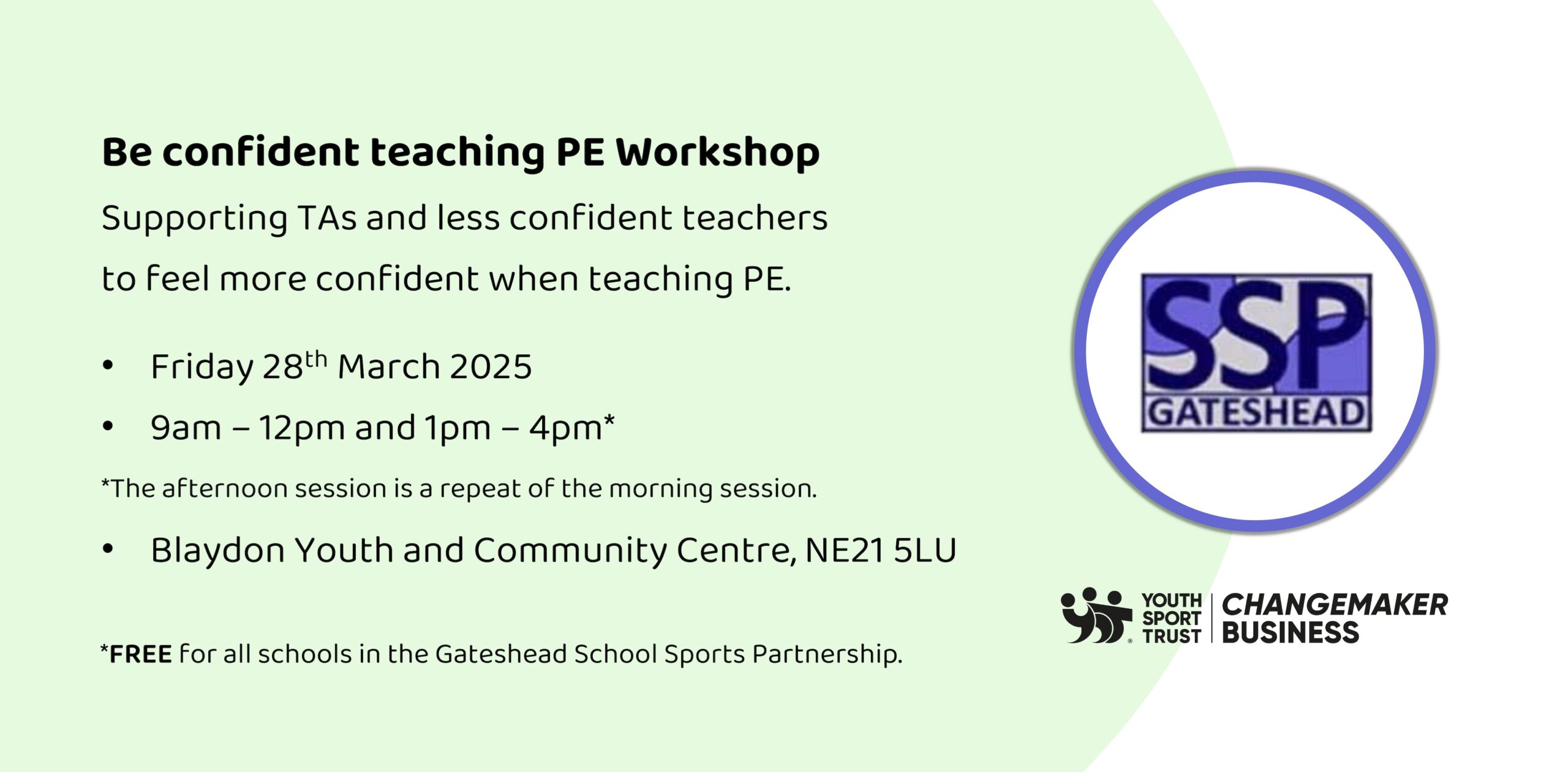 Gateshead | Be confident teaching PE Workshop